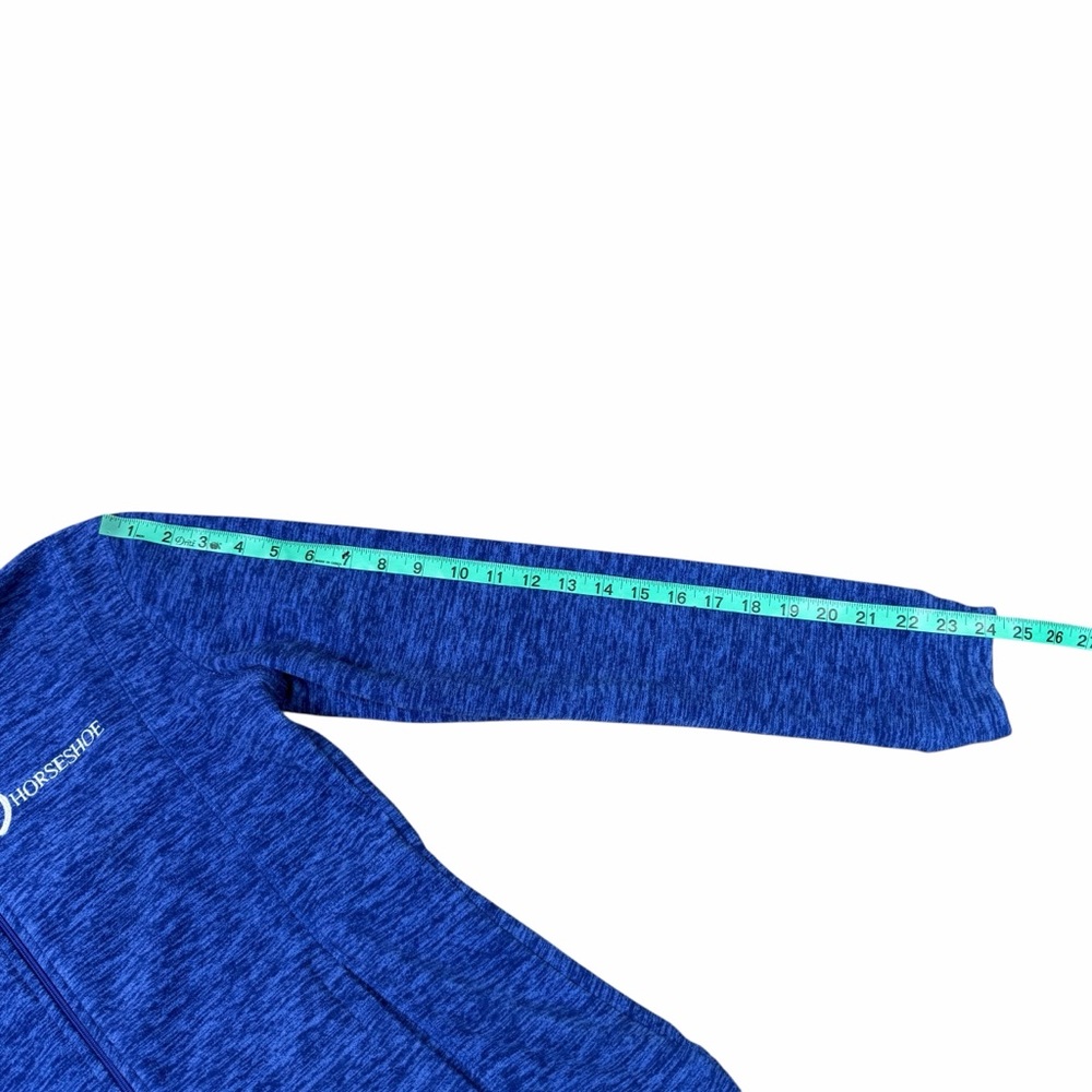 Horseshoe Casino Royal Blue & White Logo Full Zip Fleece Jacket - Size Small - Picture 14 of 14